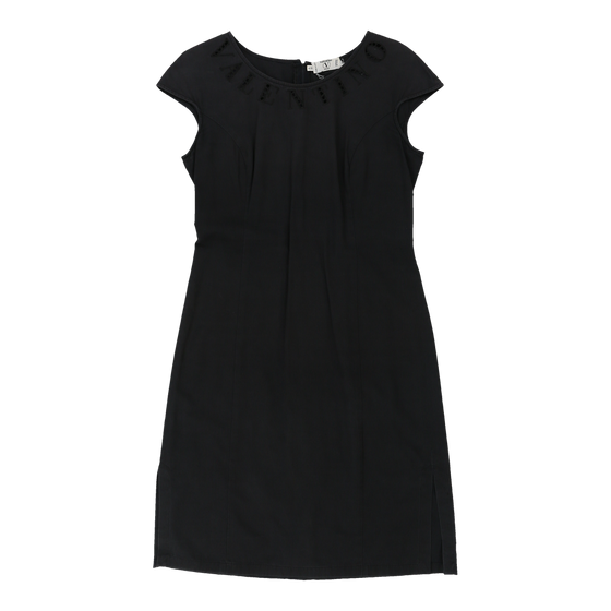 Valentino Sheath Dress - Small Black Cotton