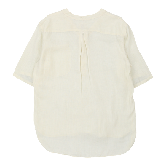 Valentino Blouse - Large Cream Linen