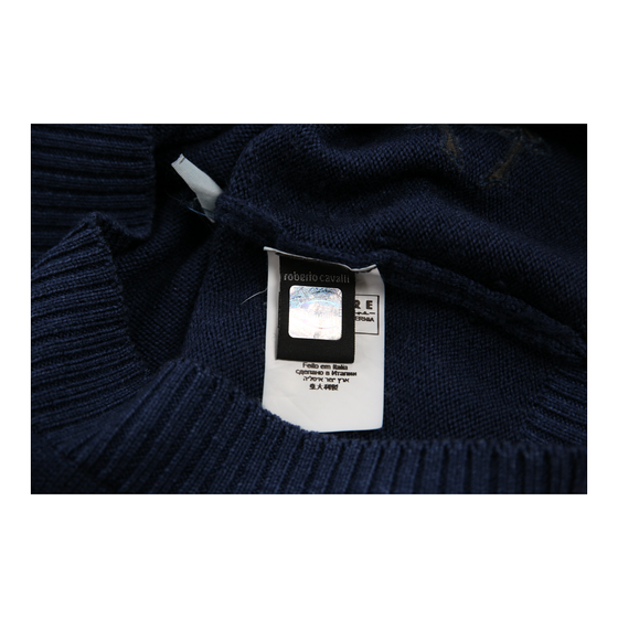 Cavalli Jumper - Small Navy Wool