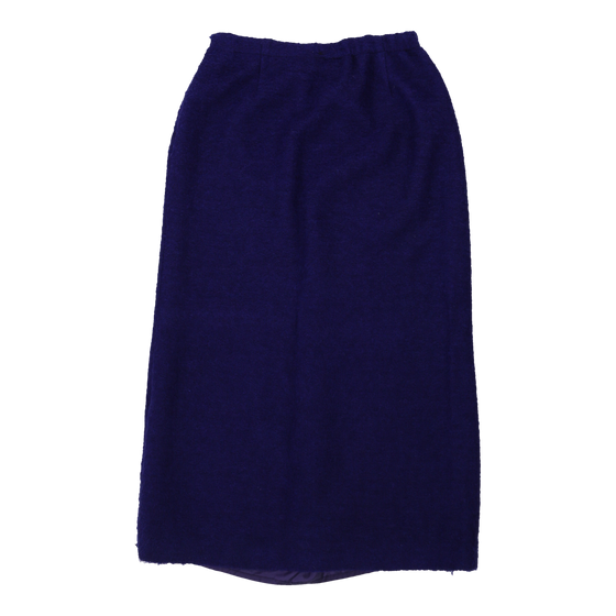 Gianfranco Ferre Skirt - 32W UK 12 Purple Wool Blend