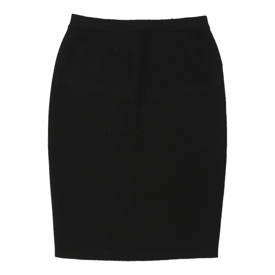 Trussardi Pencil Skirt - 28W UK 8 Black Cotton