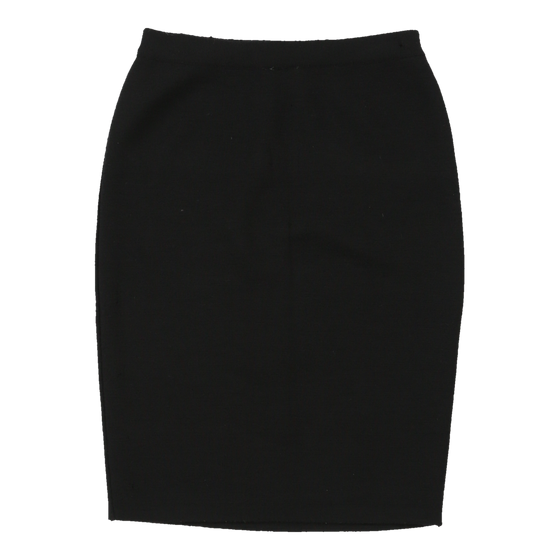 Trussardi Pencil Skirt - 28W UK 8 Black Cotton