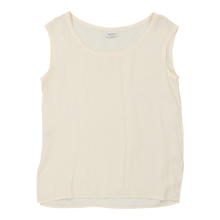  Byblos Vest - Large Cream Silk