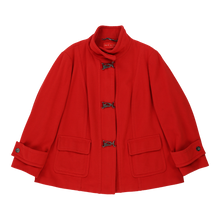  Krizia Duffle Coat - XL Red Acetate