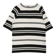  Giorgio Armani Striped T-Shirt - Medium Black & White Viscose