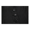 Roccobarocco Pinstripe Full Suit - Small Black Wool