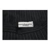 Roccobarocco Pinstripe Full Suit - Small Black Wool