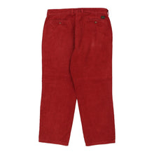  Vintage red Lacoste Cord Trousers - mens 36" waist