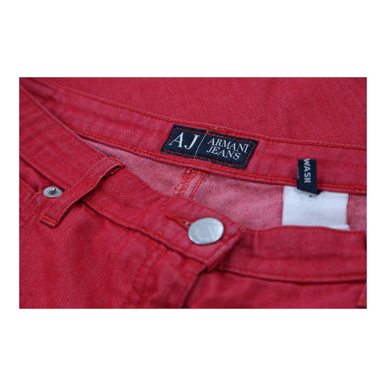 Vintage red Armani Jeans - mens 32" waist