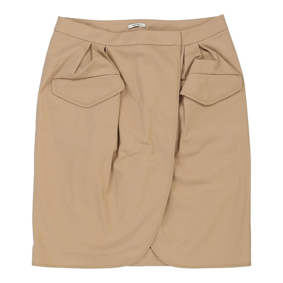 Miu Miu Skirt - 30W UK 10 Beige Cotton Blend