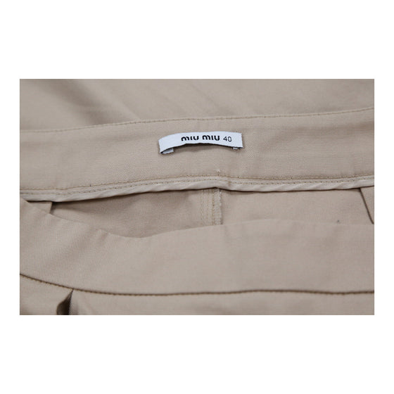 Miu Miu Skirt - 30W UK 10 Beige Cotton Blend