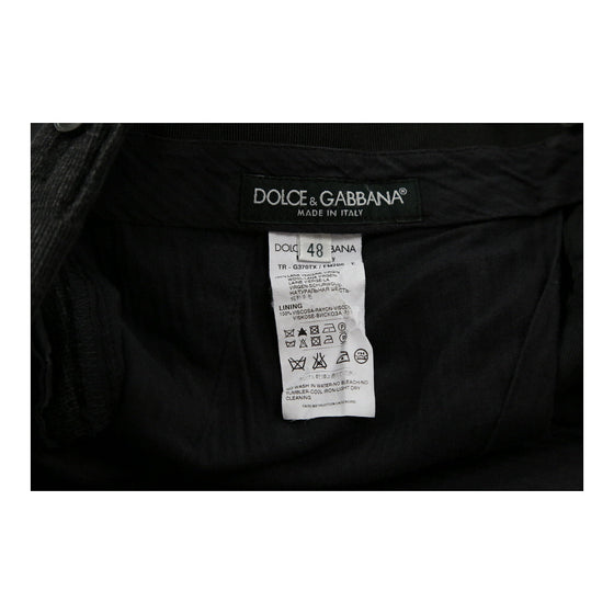 Dolce & Gabbana Trousers - 34W UK 12 Grey Wool