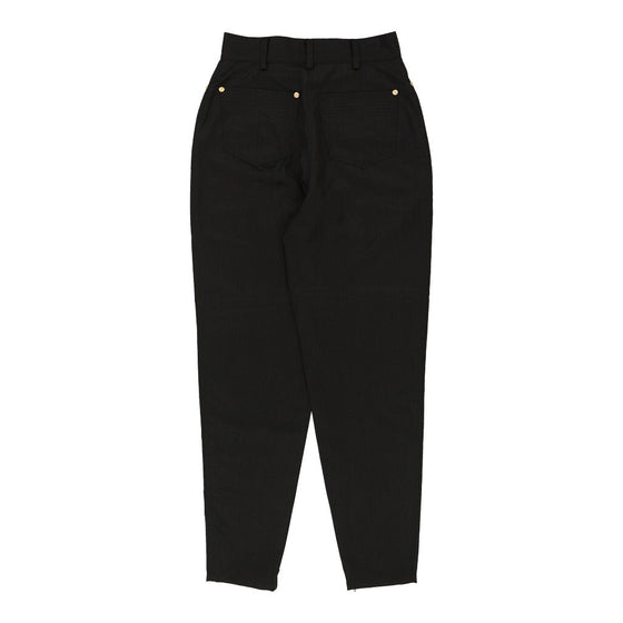 Versus By Versace Trousers - 27W UK 10 Navy Viscose