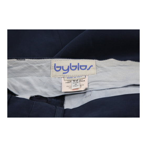 Vintage navy Byblos Trousers - mens 34" waist