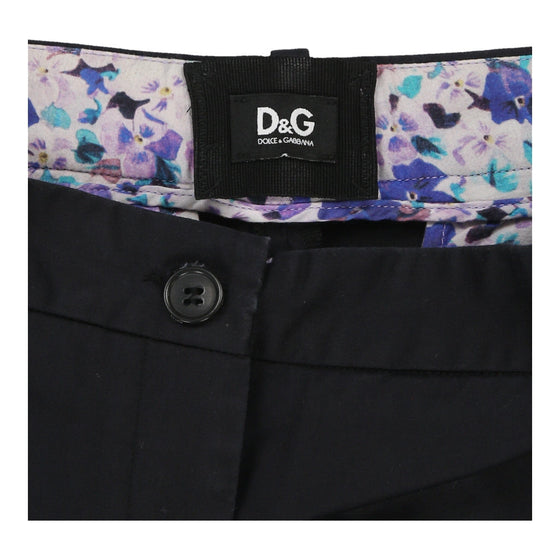 Dolce & Gabbana Trousers - 36W UK 14 Black Cotton