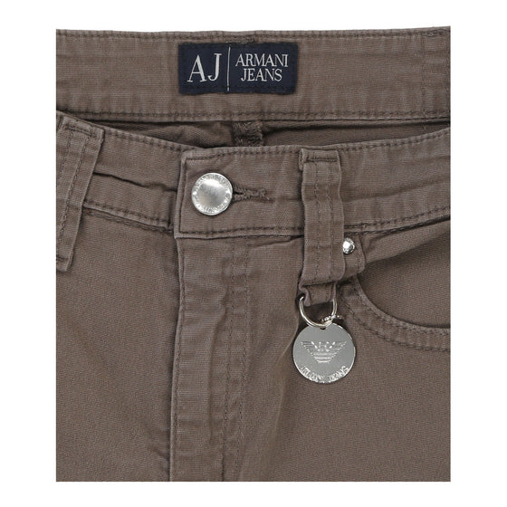 Armani Jeans Jeans - 30W UK 10 Brown Cotton