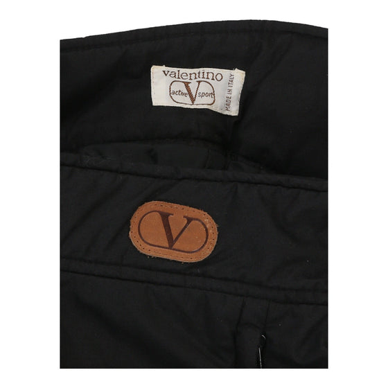 Valentino Trousers - 28W UK 10 Black Nylon