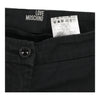 Love Moschino Trousers - 32W UK 10 Black Cotton