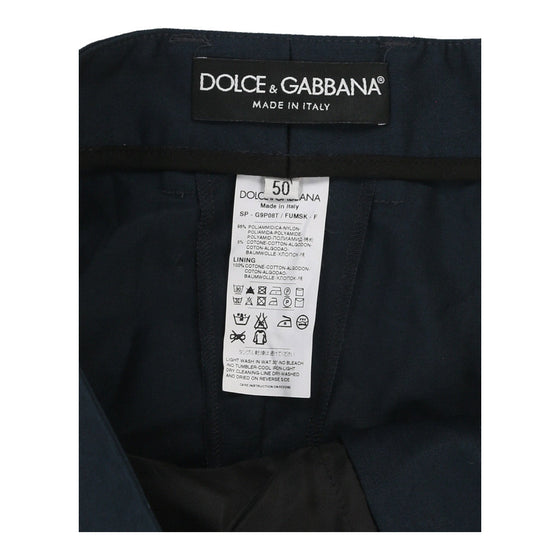 Dolce & Gabbana Trousers - 34W UK 16 Navy Cotton