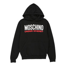  Moschino Spellout Hoodie - XS Black Cotton