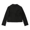 Love Moschino Cropped Blazer - Large Black Silk Blend