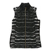 Just Cavalli Striped Gilet - Medium Black Polyester