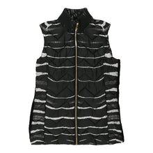  Just Cavalli Striped Gilet - Medium Black Polyester