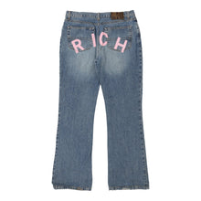  Richmond Spellout Jeans - 33W UK 12 Blue Cotton