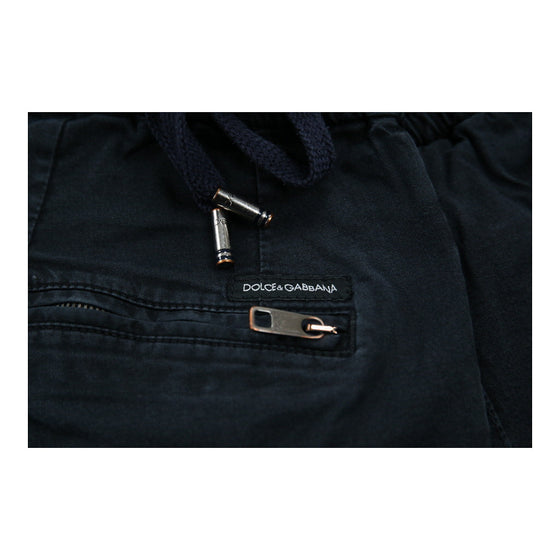 Dolce & Gabbana Trousers - 30W UK 10 Navy Cotton