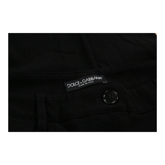 Dolce & Gabbana Trousers - 28W UK 6 Black Virgin Wool