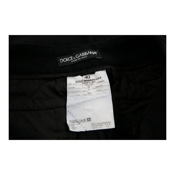 Dolce & Gabbana Trousers - 28W UK 6 Black Virgin Wool