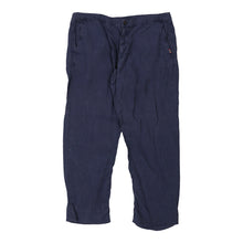  Comfort Fit Napapijri Trousers - 40W UK 18 Navy Cotton