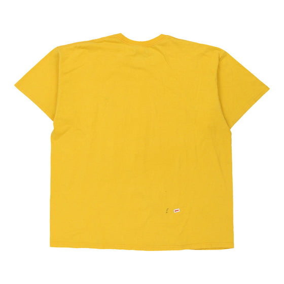 Vintage yellow Nike T-Shirt - mens x-large