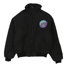  Vintage black Charlotte Hornets Logo 7 Jacket - mens medium