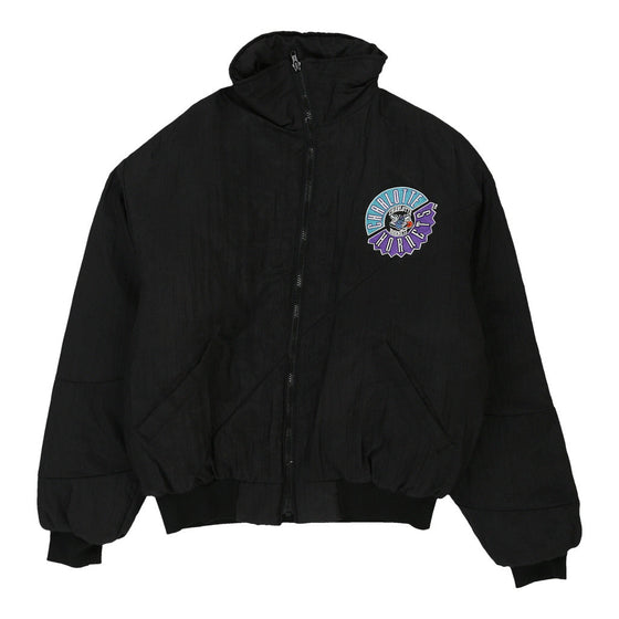 Vintage black Charlotte Hornets Logo 7 Jacket - mens medium