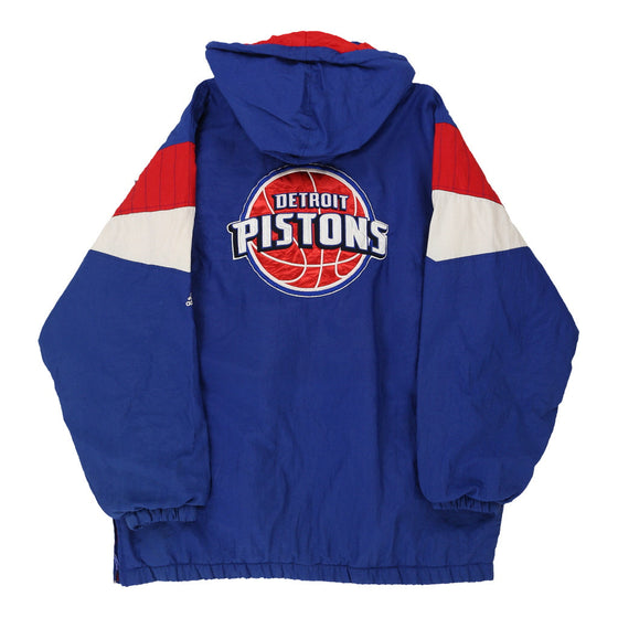 Vintage blue Detroit Pistons Adidas Jacket - mens x-large