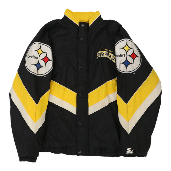 Pittsburgh Steelers Starter NFL Jacket - XL Black Nylon