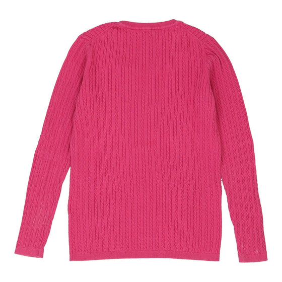 Vintage pink Tommy Hilfiger Jumper - womens medium