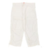 Vintage white Hugo Boss Cargo Shorts - mens 34" waist