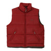 Vintage burgundy Oliver Jeans Gilet - mens large