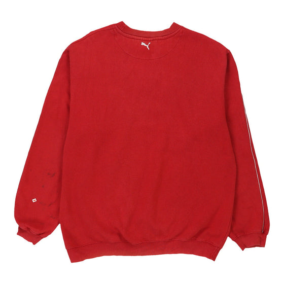 Vintage red Puma Sweatshirt - mens large