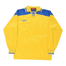  Vintage yellow Zeus Sport Football Shirt - mens medium