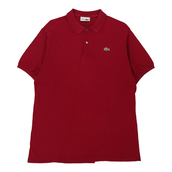 Vintage red Lacoste Polo Shirt - mens x-large