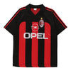 Vintage red AC Milan Replica Football Shirt - boys medium