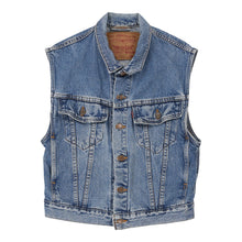  Vintage blue Levis Denim Gilet - mens small