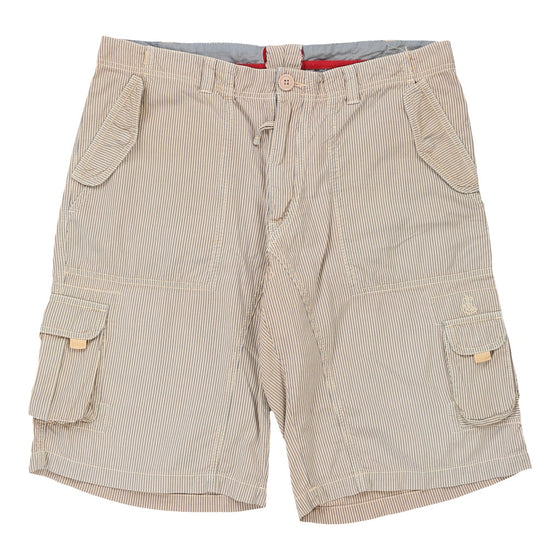 Vintage beige Ganesh Cargo Shorts - mens 36" waist