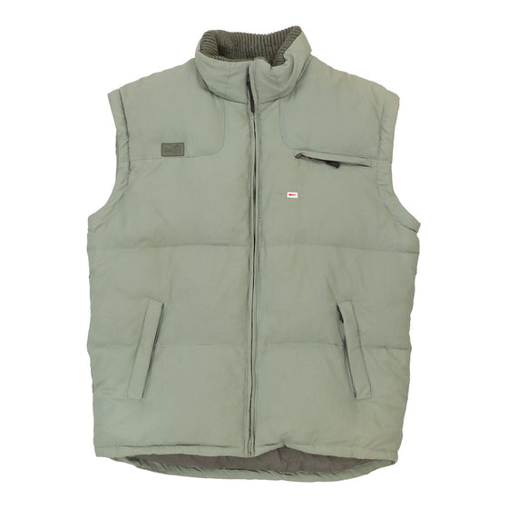 Vintage green Fila Gilet - mens x-large