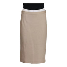  Vintage beige Luisa Spagnoli Midi Skirt - womens 34" waist