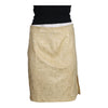 Vintage cream Roccobarocco Midi Skirt - womens 30" waist