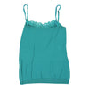 Liu Jo Strap Top - Small Teal Polyester Blend - Thrifted.com